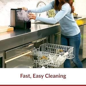 Dishwasher safe parts and commercial-grade cleaning tools make cleanup easy and fast