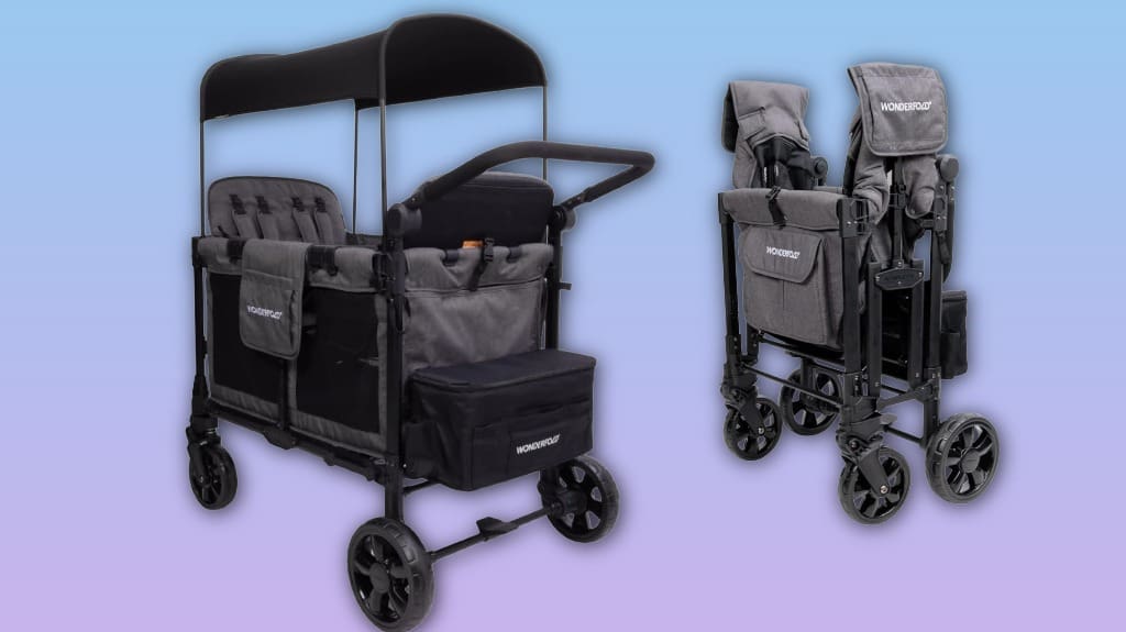 WONDERFOLD W4 Elite Pro Stroller Wagon Review: Safety & Comfort ...